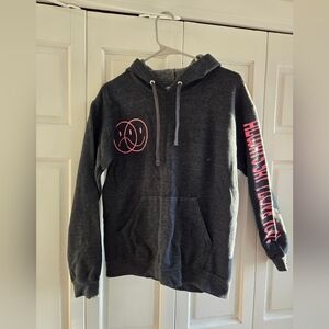 Athletic Works Gray Hoodie Full Zipper Size S/CH(34-36)